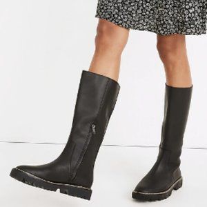 Madewell Citywalk Lugsole Tall Leather Boots 8.5 NWOB